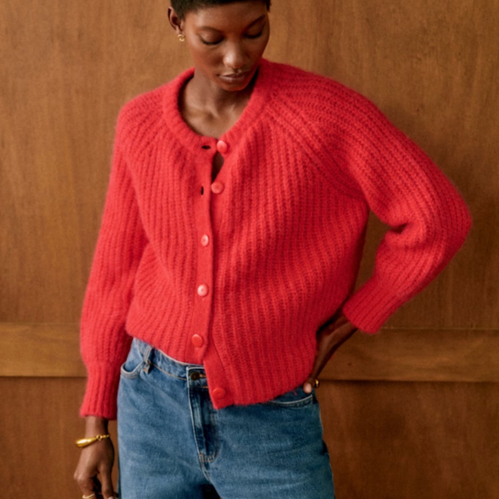 Sezane Red Emile Sweater - Picture 6 of 6